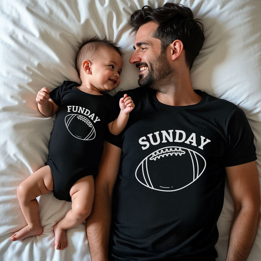 Sunday Football & Funday Matching Shirts