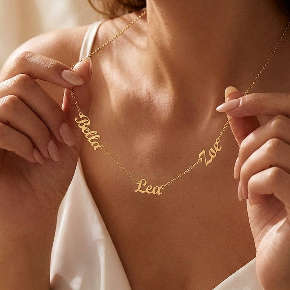 Personalized Multiple Names Necklace – A Piece for Every Name You Love